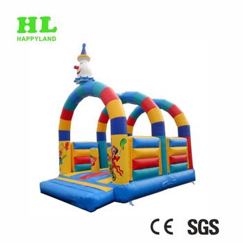 Inflatable Colorful Clown Theme Bouncer House Castle