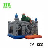 Multifunctional inflatable slide trampoline combination dinosaur park inflatable castle slide combination