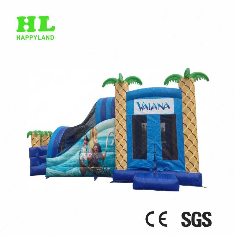 Domestic inflatable jumping bed slide inflatable trampoline house
