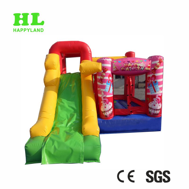 Amusement Party Theme Inflatable Bouncer Combo for Kids having Outdoor Activities