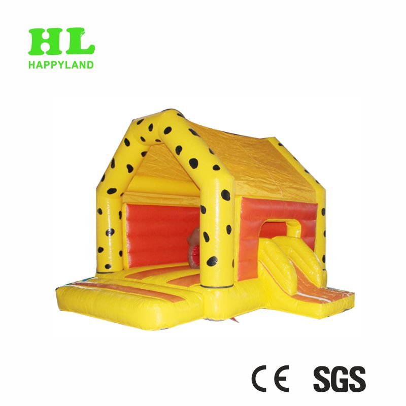 Inflatable combination, forest animal footprints theme inflatable trampoline slide