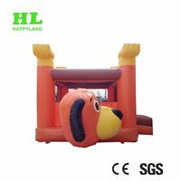 Inflatable Cute Little Dog Theme Jumper Bouncer Combo With Slide Can Be Customized