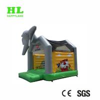 Interesting Elephant Forest Theme Inflatable Bouncer for Kids Jumping and doing Exercises
