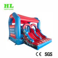 Wonderful Inflatable Avenger Theme Bouncer Combo with Two Slide for Kids Outdoor Activities