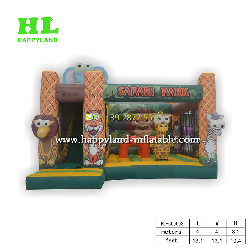 Elephant slide combination Inflatable forest theme park